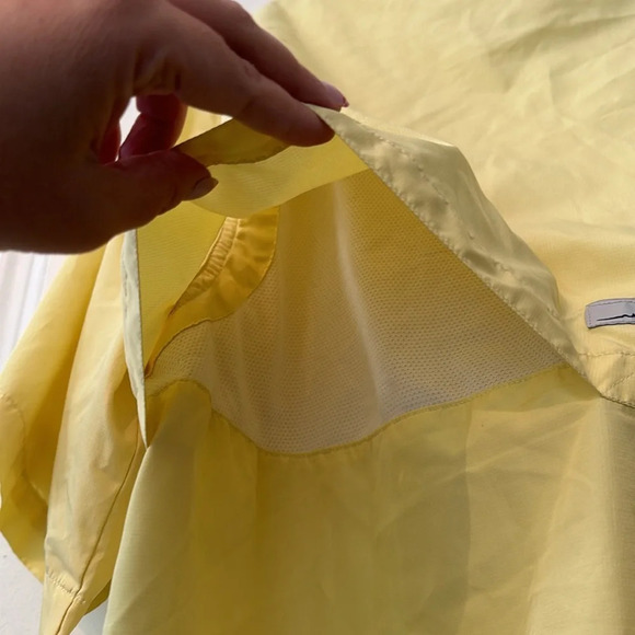 Pale Yellow Men's Habit Outdoor Fishing Performance Shirt Size large - Picture 7 of 8